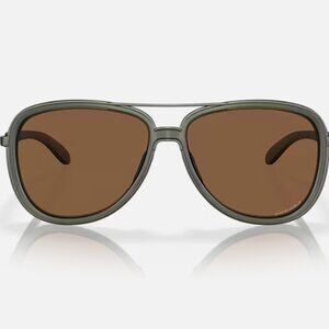 Oakley Split Time Aviator Sunglasses - Matte Olive Ink Colorway - L (one size)